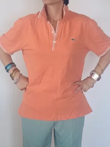 Polo Orange Lacoste – Taille 5 (équivalent S/M)