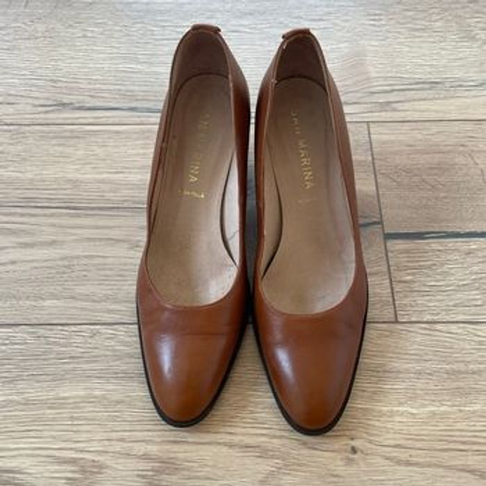 Escarpins cuir san marina - photo numéro 2