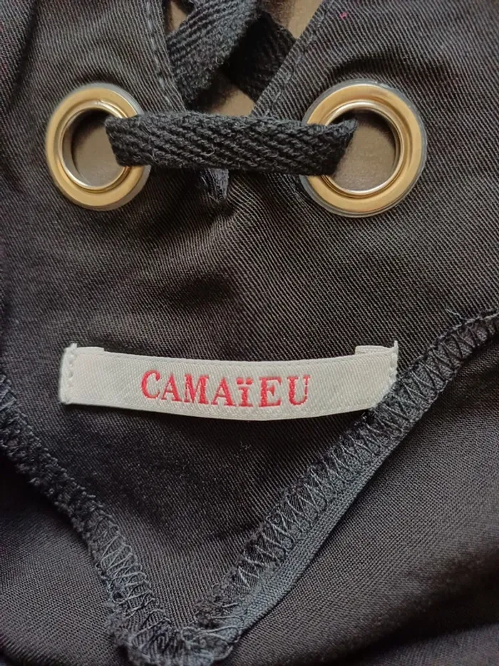 T-shirt débardeur Lacet Camaïeu - photo numéro 4