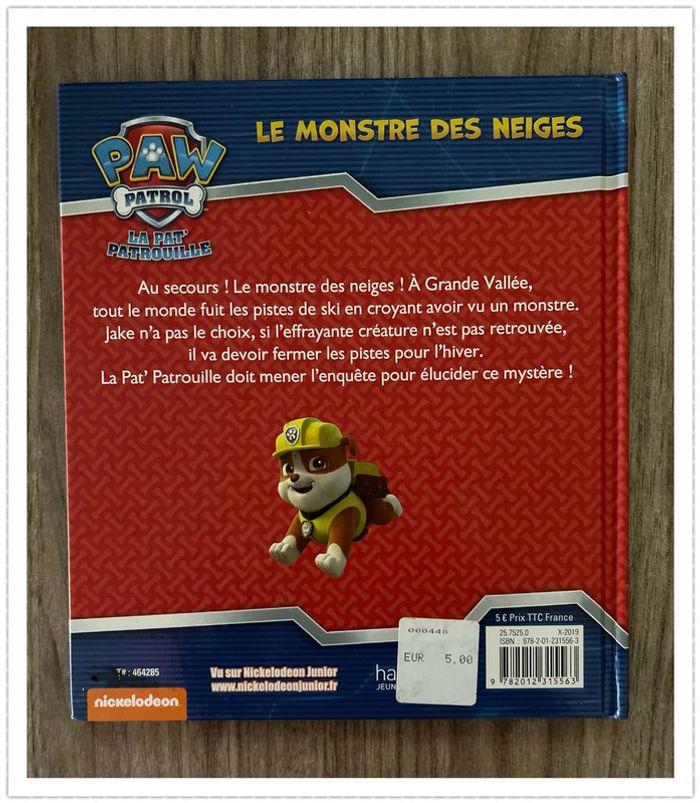 Livre Pat Patrouille - en parfait état - photo numéro 2