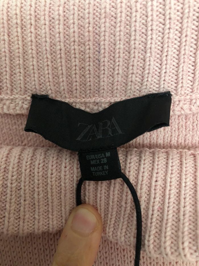 Superbe belle mini jupe en maille taille haute Zara neuve avec étiquette taille M - photo numéro 4