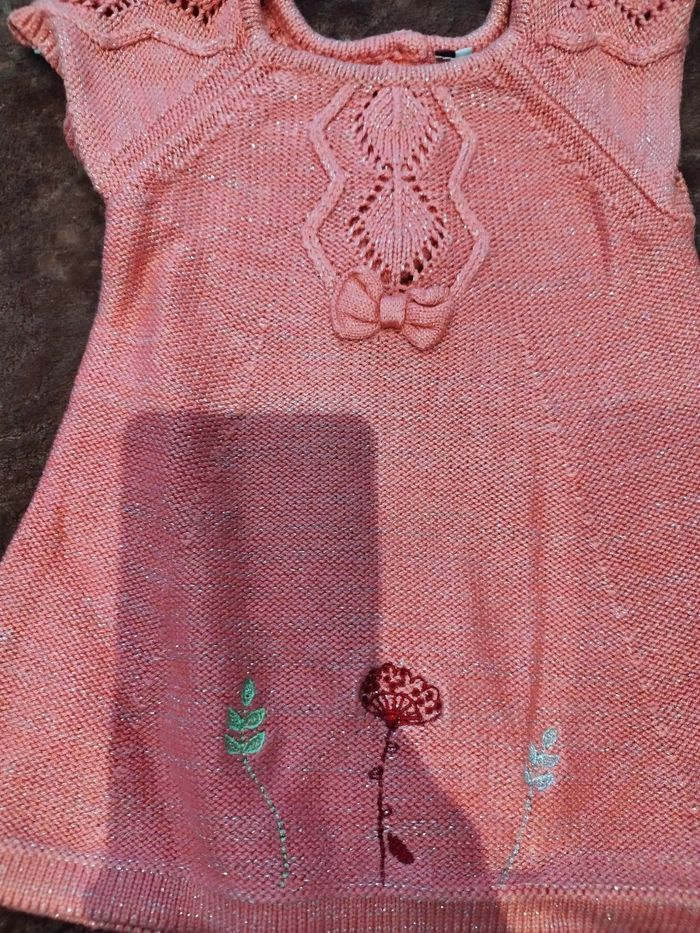 Robe 👗 pomme framboise 6 mois - photo numéro 2