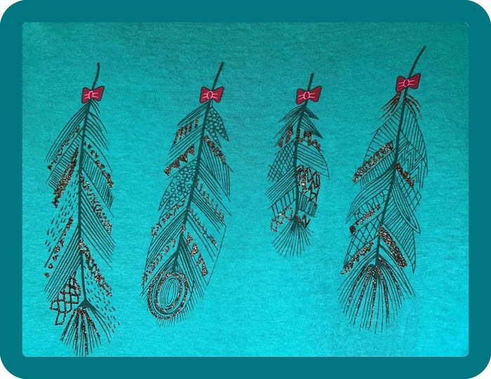 T-shirt vert menthe/turquoise 38 40 la p’tite étoile - photo numéro 4