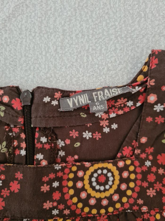 Blouse Vynil Fraise 6 ans - photo numéro 3