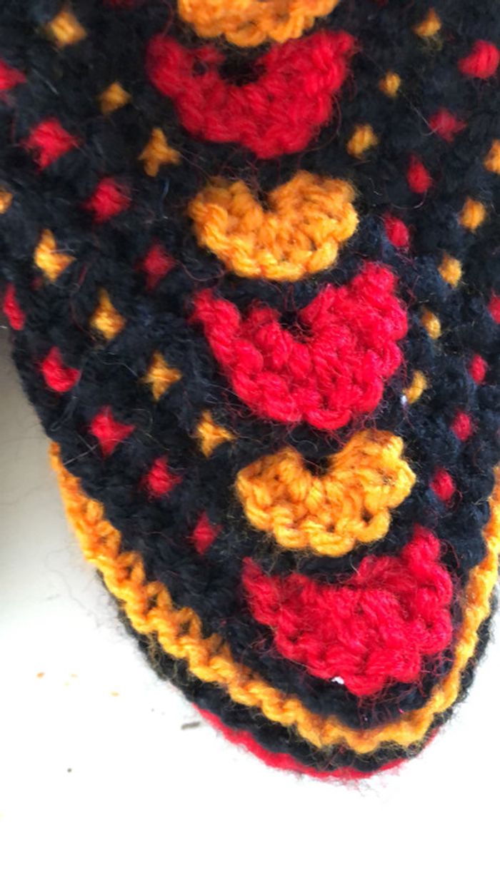 chaussons tricotés à la main - photo numéro 19