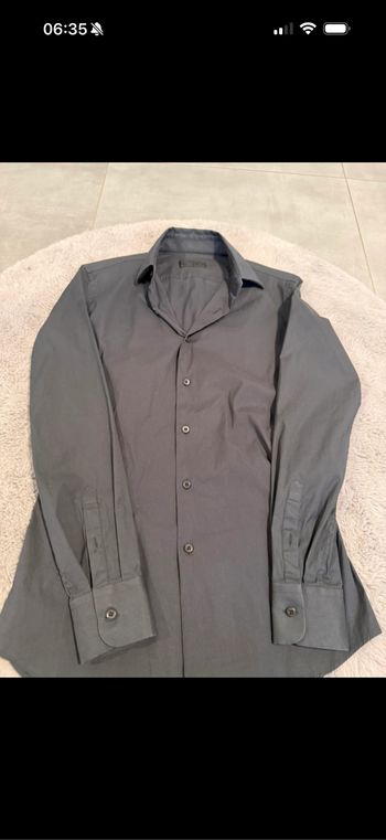 Chemise prada homme taille M gris foncé