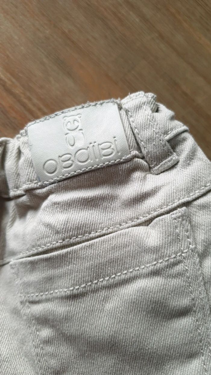 Jeans beige obaïbi 18m - photo numéro 3