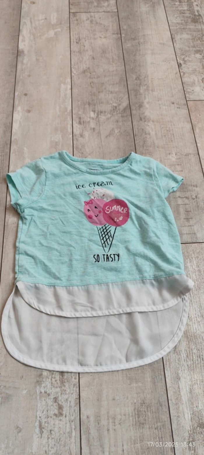 T-shirt bleu clair et blanc orchestra T3A