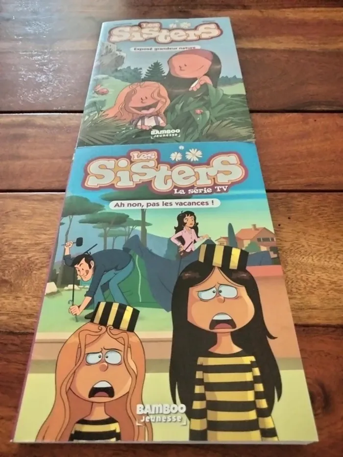 Lot de 2 livres les sisters tome 1 et 2 bamboo jeunesse à partir de 7 ans