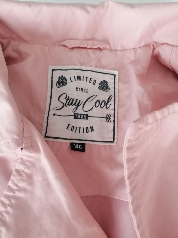 Imperméable trench rose poudré T 140 👧🏻 - photo numéro 3