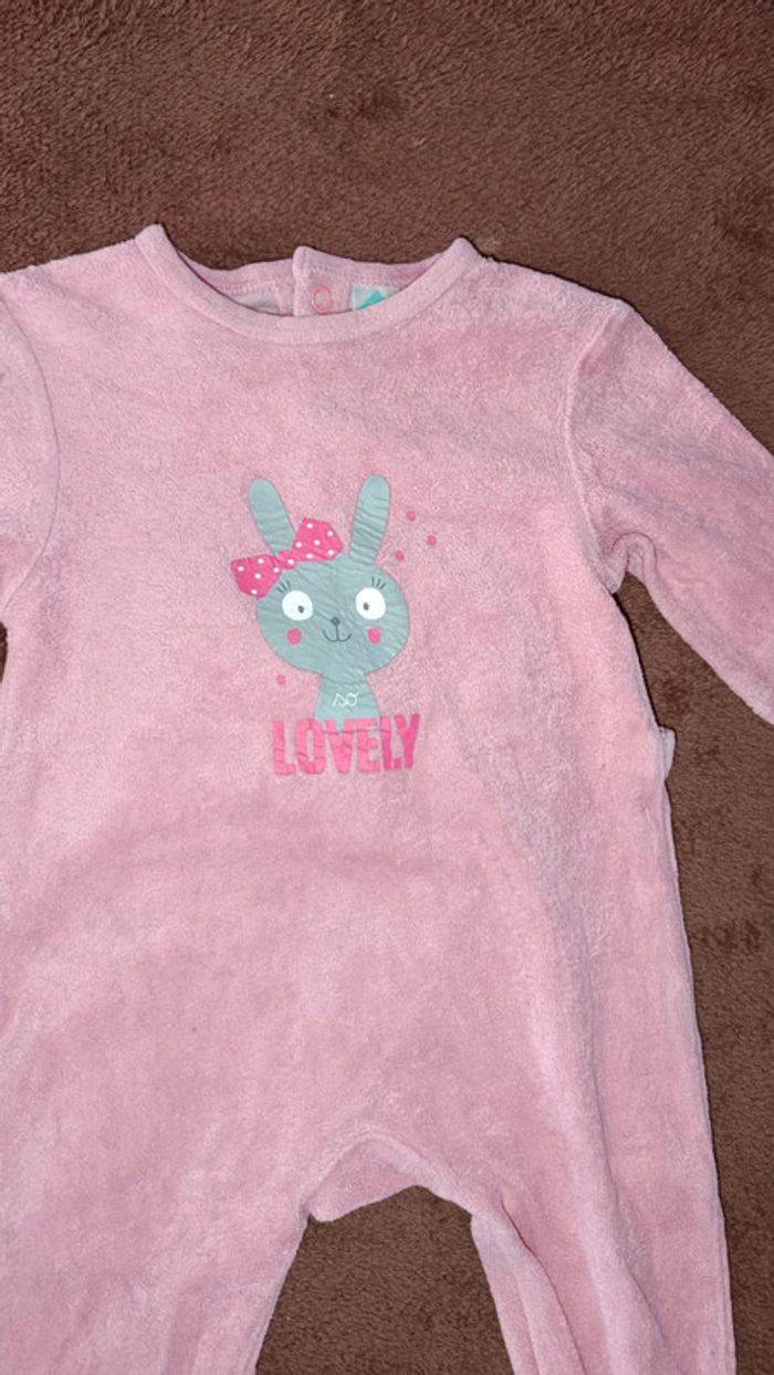 Pyjama velours lapin 3 mois - photo numéro 6