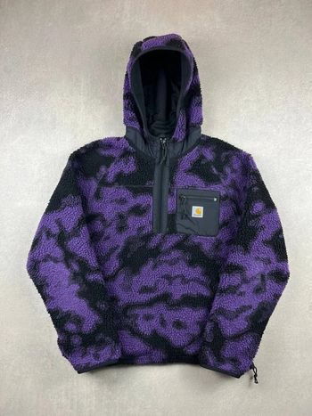 Veste polaire Carhartt Prentis Pullover - retro pile Fleece sherpa Jacket violet | Size S | #165