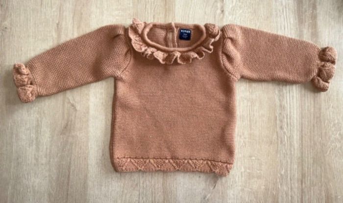 Pull en maille marron