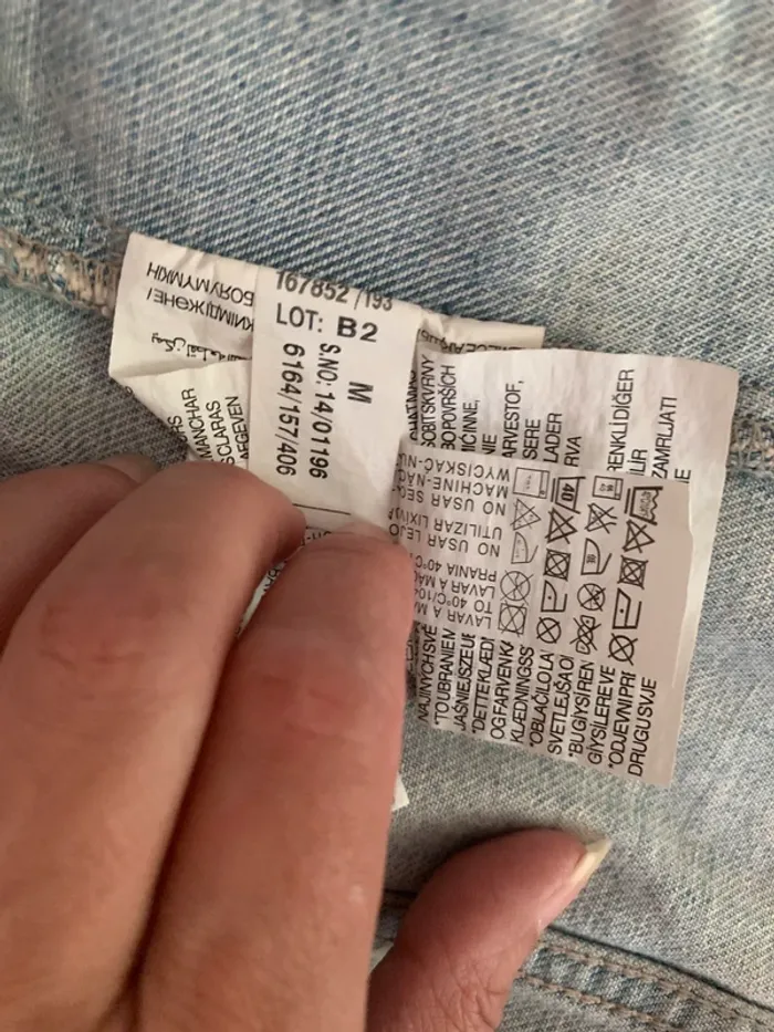 Veste jean vintage sans manches taille M - photo numéro 13
