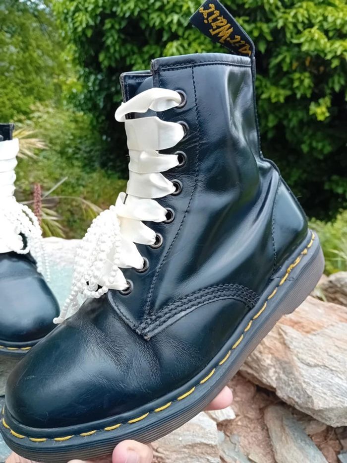 Dr. Martens made in England 🇬🇧 custom noeuds perles uk6 39 - photo numéro 8