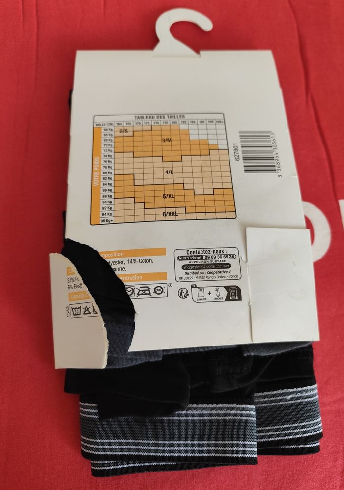 Lot de 3 Boxers homme T4 neuf - photo numéro 2