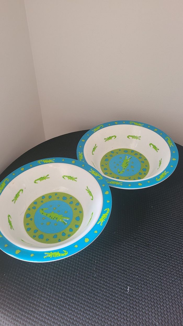 bol enfant motif crocodile lot - photo numéro 3