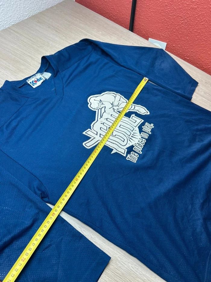 Maillot Hockey Vintage Kobe IGHL The Place To Play Numéro 8 Bleu Marine Y2K - photo numéro 6