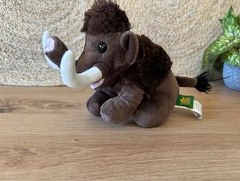 Doudou mammouth marron blanc wild republic