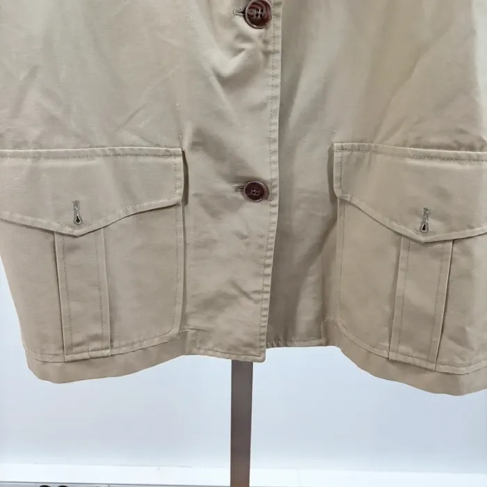 Veste saharienne beige vintage Tropical Paris manches courtes multi-poches Taille 44 A1518 - photo numéro 5