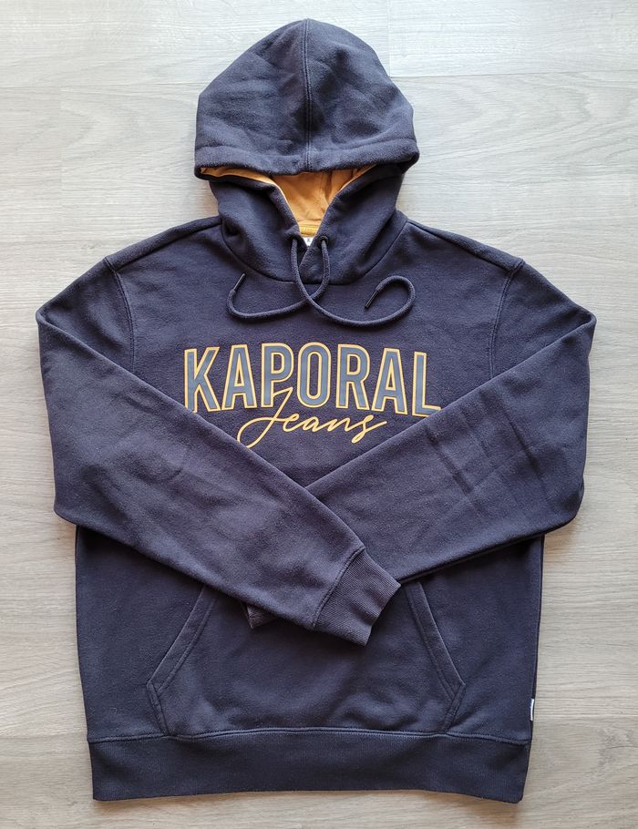 Sweat à capuche marine et orange Kaporal Jeans Taille M/L - photo numéro 2