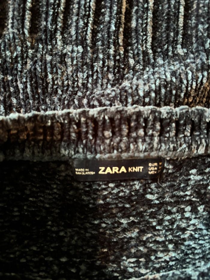Pull Zara bleu taille M état neuf - photo numéro 9