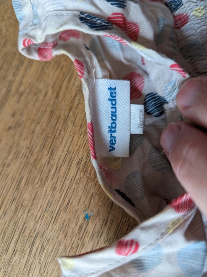 Blouse et bandeau Verbaudet 12 mois - photo numéro 2