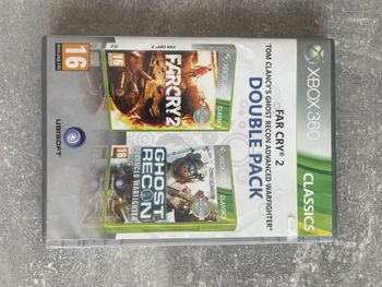 Jeu double pack pour Xbox 360, Farcry 2 et Ghost recon advanced warfighter en français.