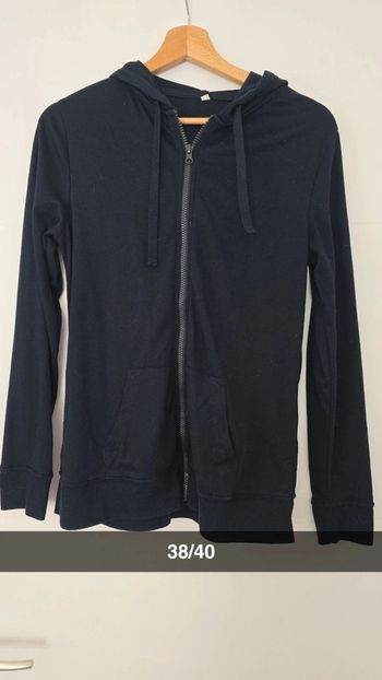 Sweat zippé noir