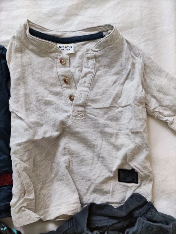 Lot t shirt manches longues 18 mois - photo numéro 4