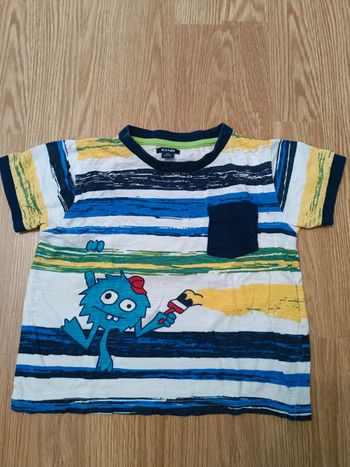 T-shirt manches courtes coloré monstre 4 ans