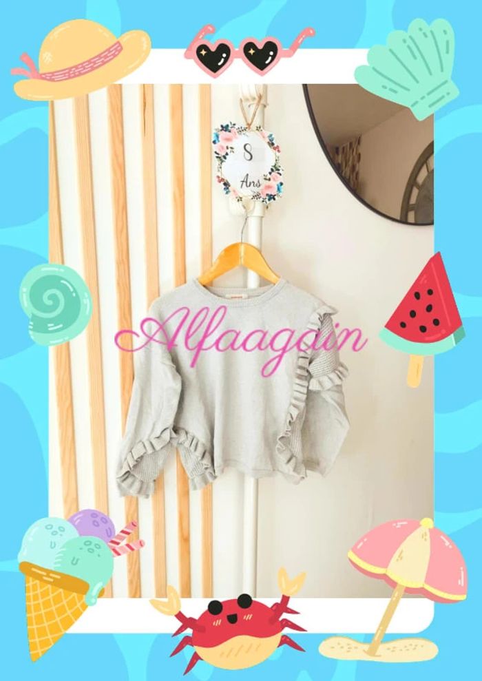 Pull gris catimini 8ans