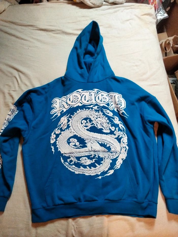 Sweat à capuche oversize FSBN motif dragon taille M