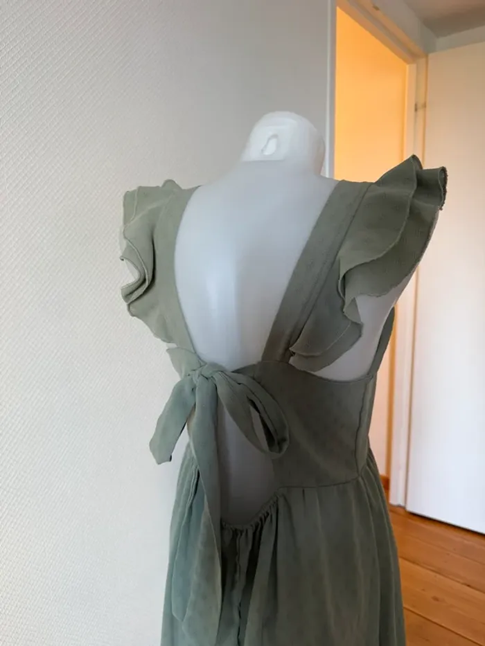 Robe d’été en très bon état Shein verte taille L - photo numéro 4