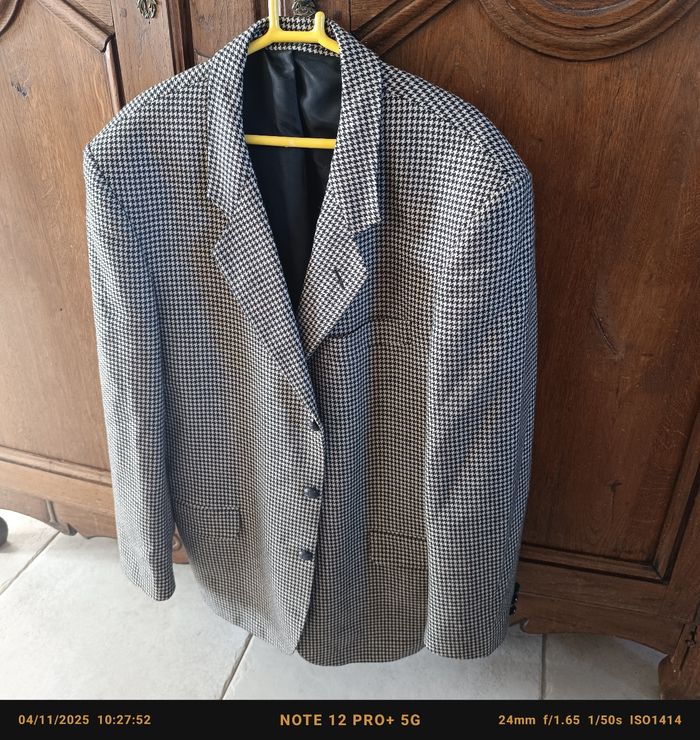 Veste homme pied de poule