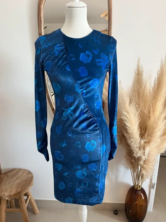 Robe moulante bleu violacée Bimba y Lola - photo numéro 3