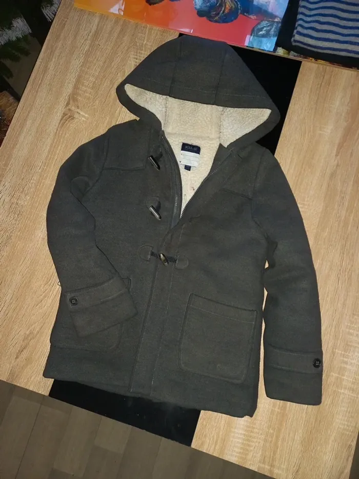 Manteau fille gris anthracite 10 ans - photo numéro 2