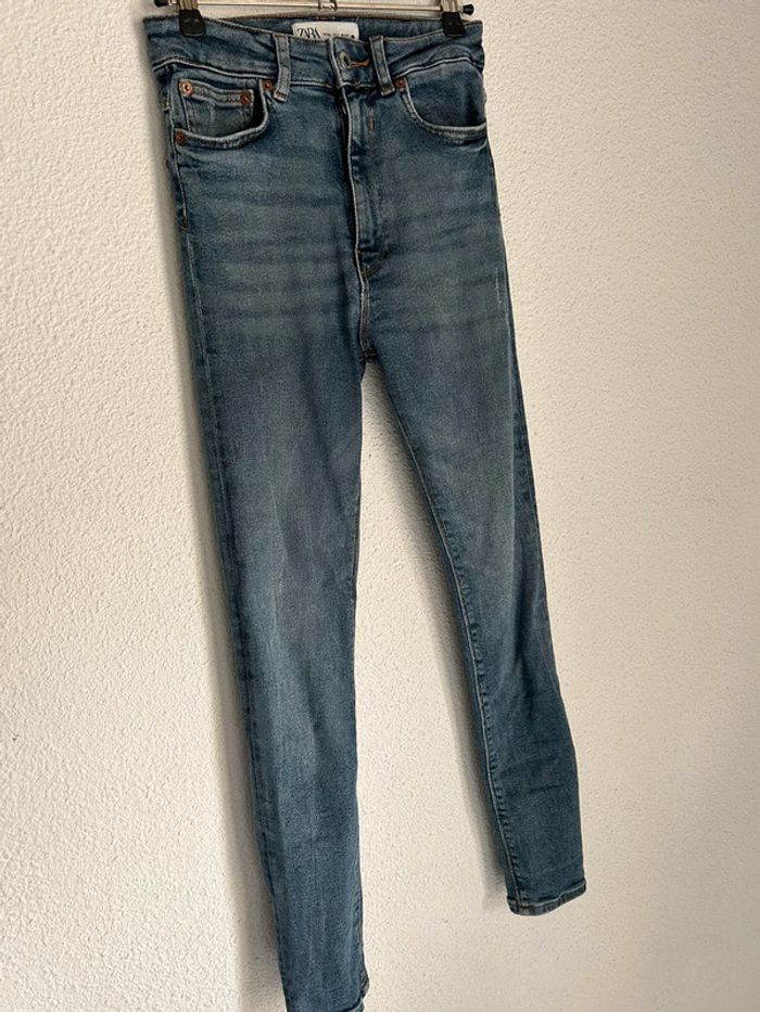 505 - jeans Zara bleu taille haute - photo numéro 7