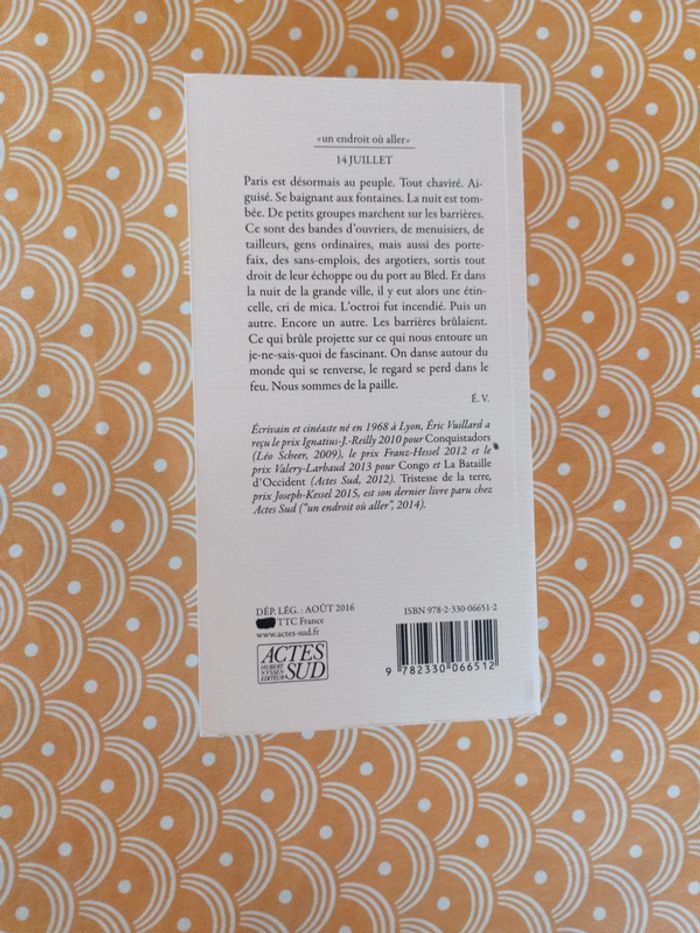 Eric Vuillard 14 juillet - photo numéro 2