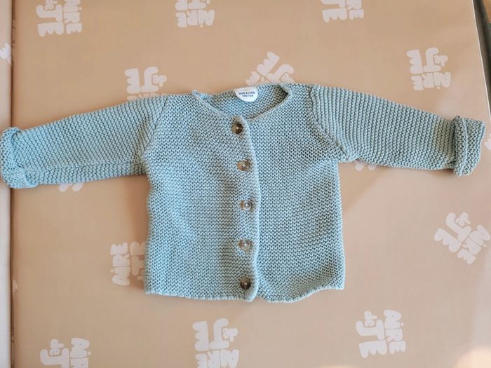 Gilet en maille mixte 9 mois