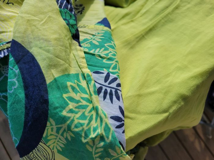 Magnifique robe d'été Jean Bourget, colorée tons vert, 10 ans - photo numéro 10