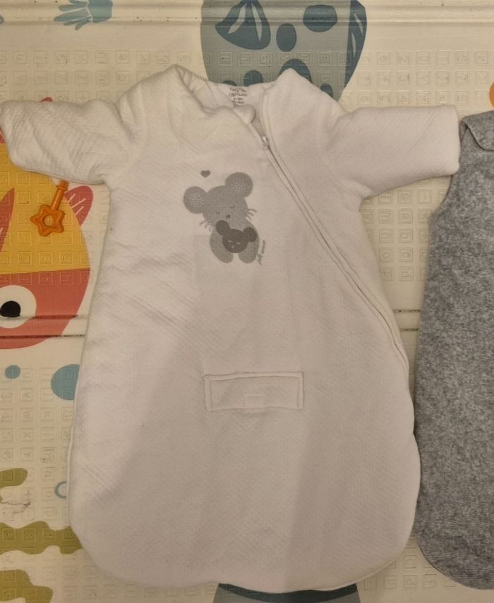 Gigoteuse manche longue blanc okaidi de 6 à 12 mois - photo numéro 3