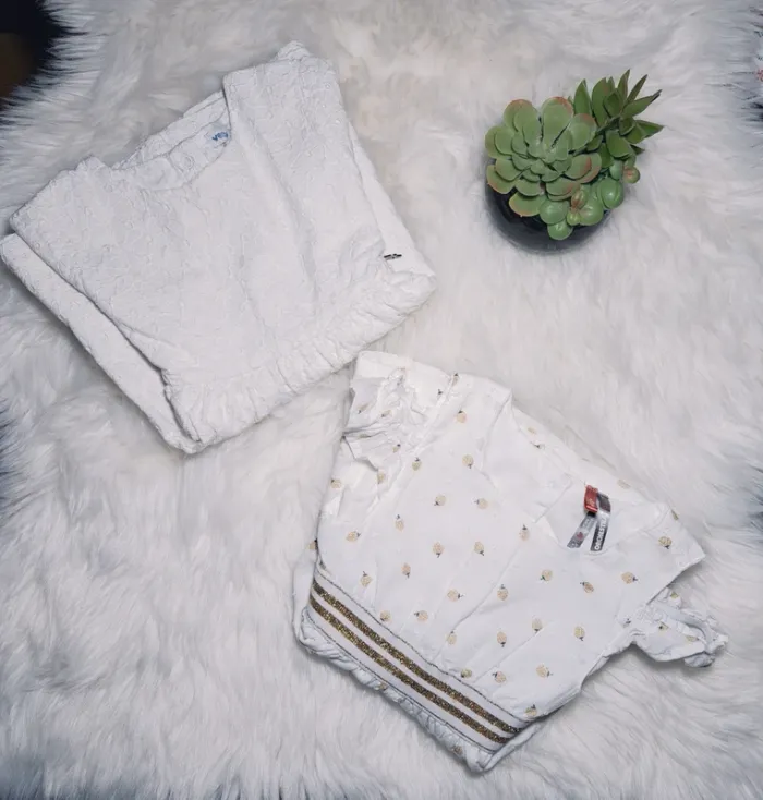 Lot de 2 robes blanches