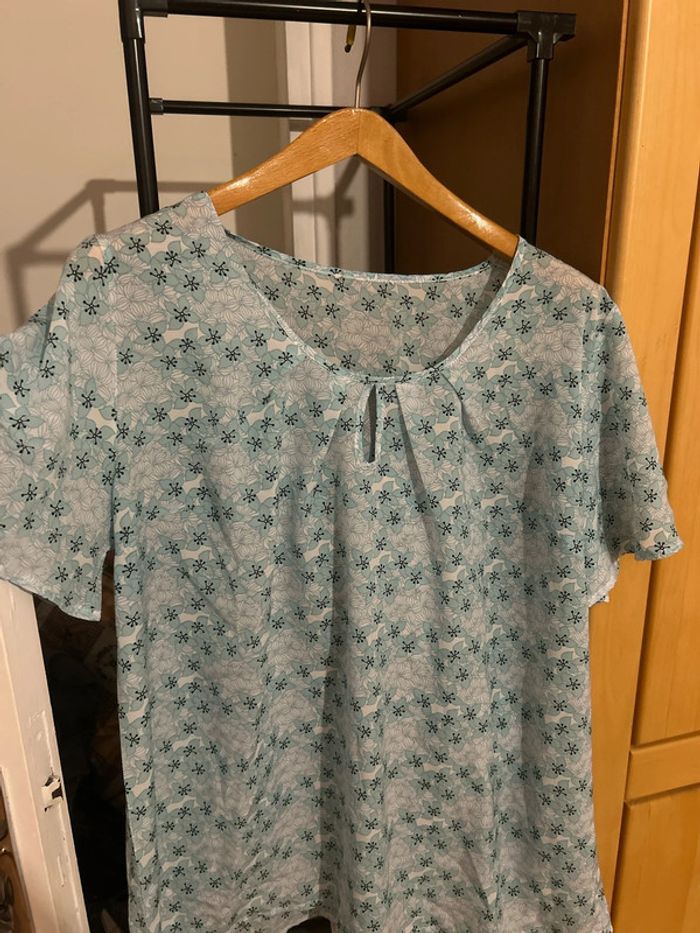 Blouse bleu clair