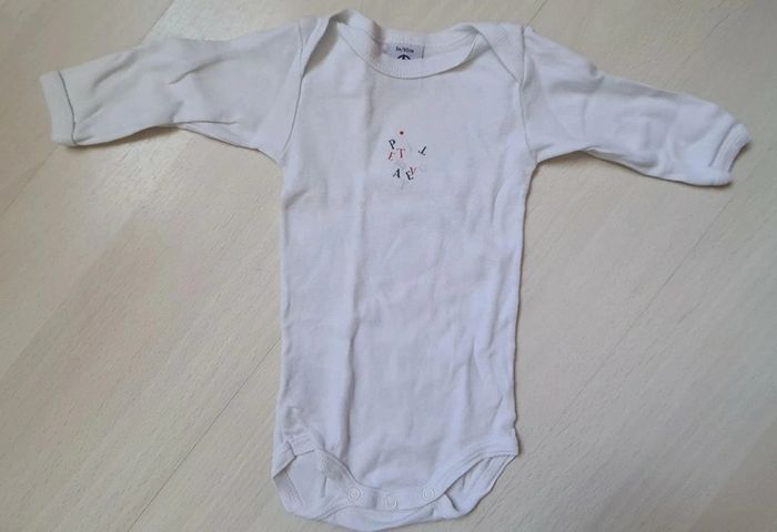 Lot bodies manches longues mixte t3mois 60cm Petit Bateau - photo numéro 3