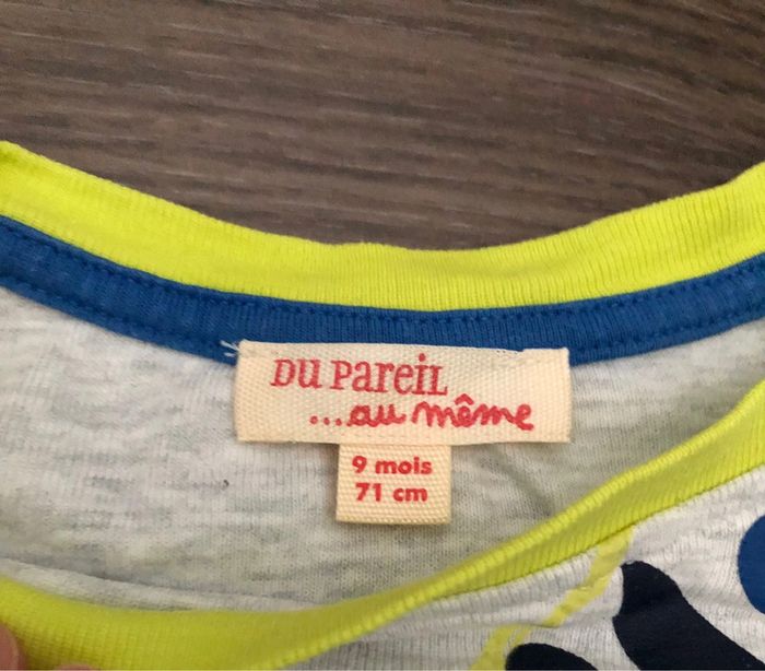 Ensemble DPAM jeans, body et haut 9 mois garçon - photo numéro 4