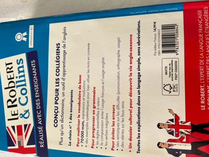 Dictionnaire Collège Anglais - photo numéro 3