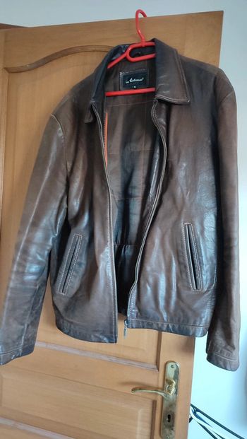 Veste cuir buffle homme