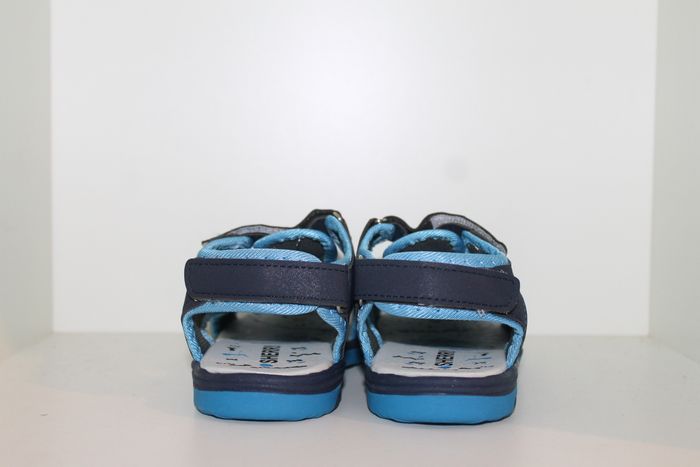 petite sandales nus pieds bleue et noire 29 - photo numéro 5
