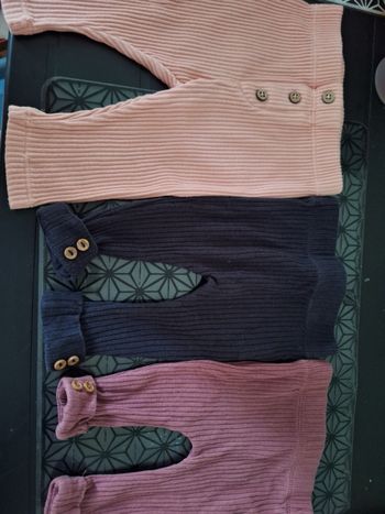 3 leggings fille 3 mois